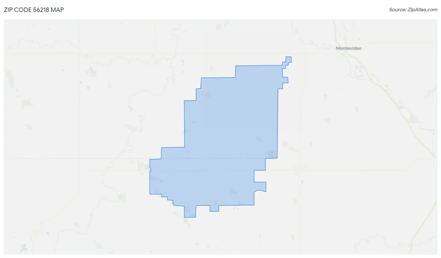 Zip Code 56218 Map