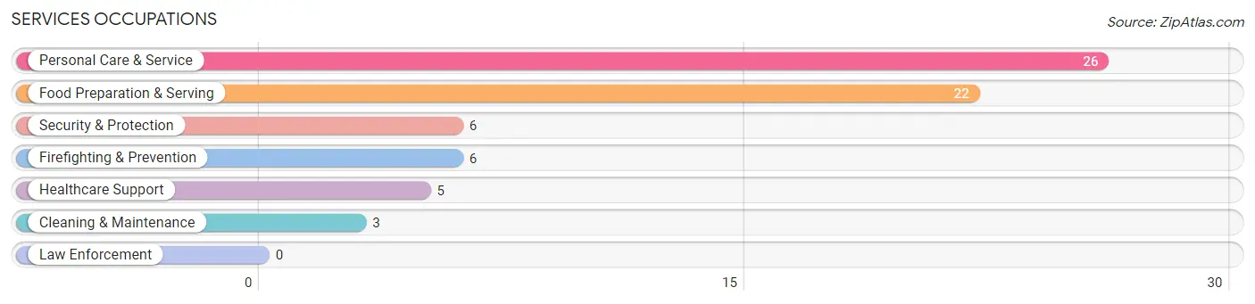 Services Occupations in Zip Code 56248