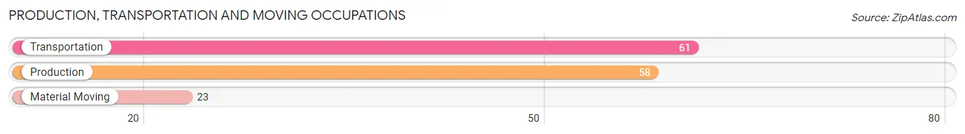 Production, Transportation and Moving Occupations in Zip Code 56256