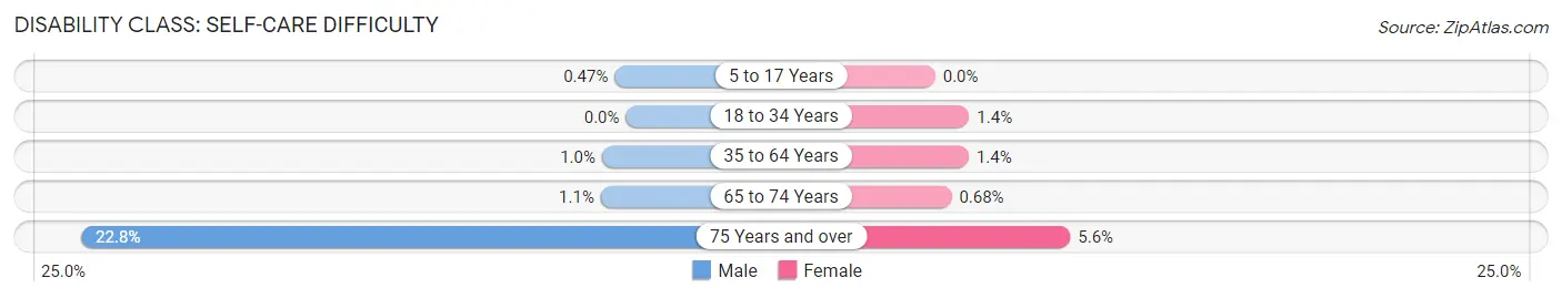 Disability in Zip Code 56273: <span>Self-Care Difficulty</span>