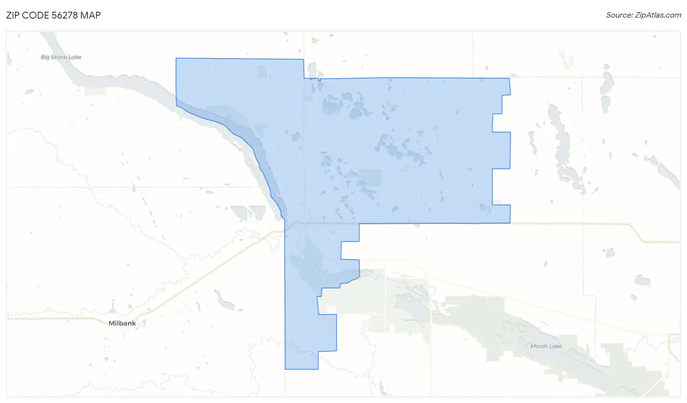 Zip Code 56278 Map