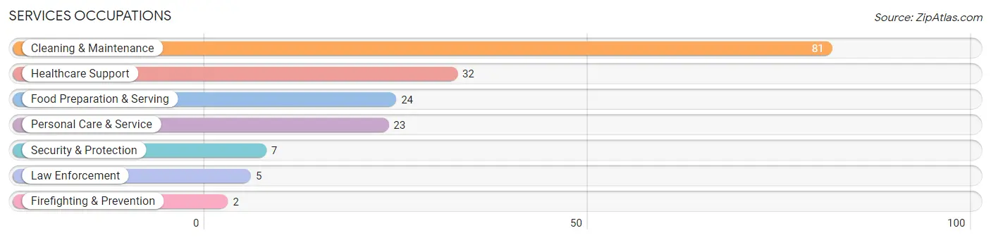 Services Occupations in Zip Code 56278