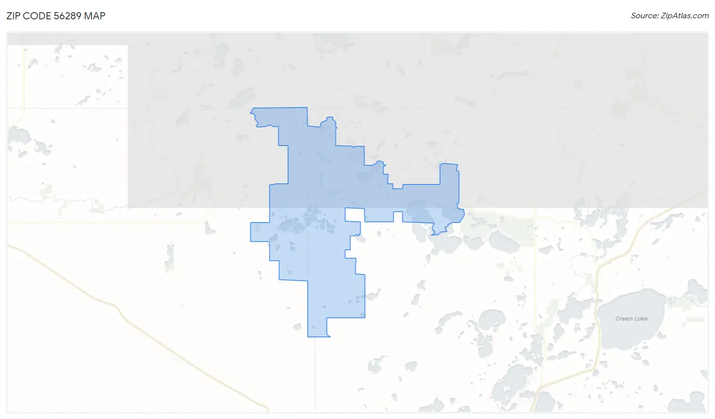 Zip Code 56289 Map