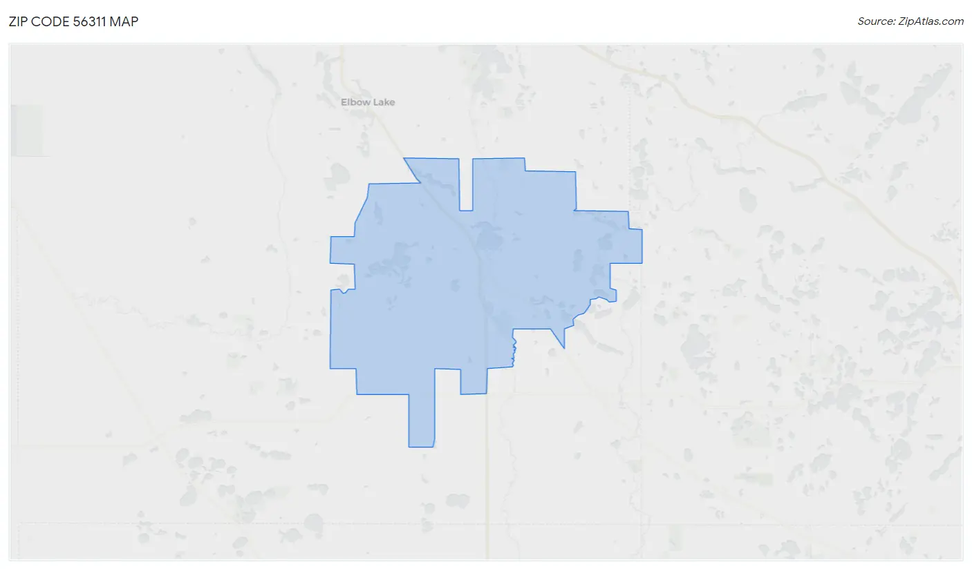 Zip Code 56311 Map