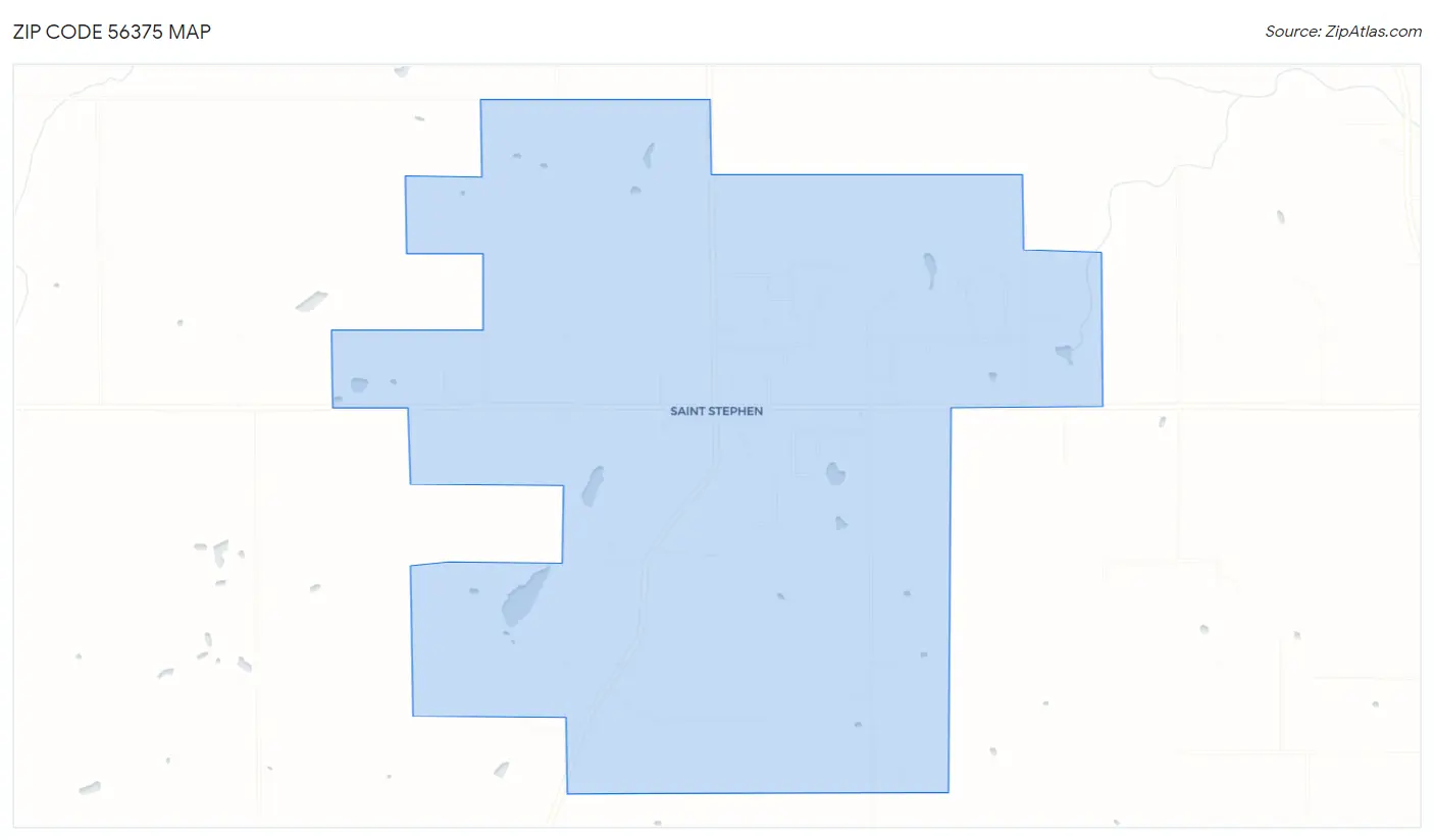 Zip Code 56375 Map