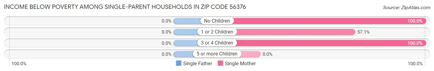 Income Below Poverty Among Single-Parent Households in Zip Code 56376
