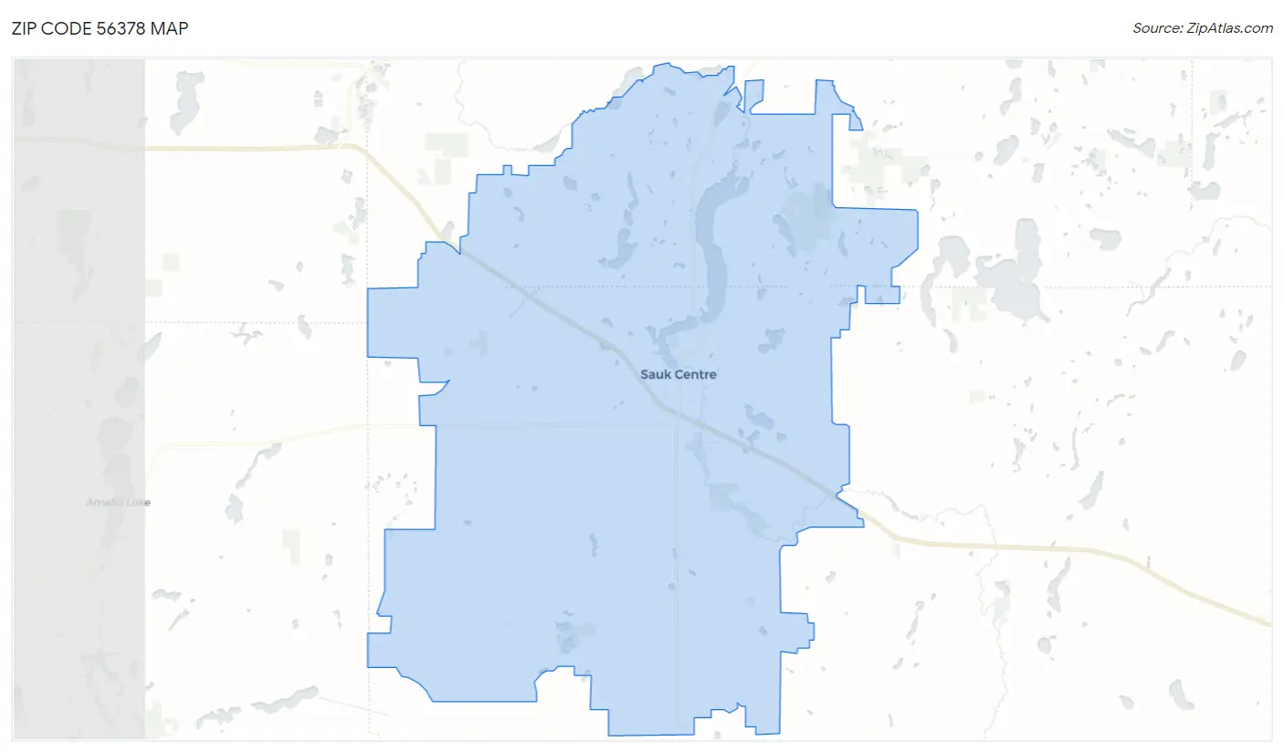 Zip Code 56378 Map