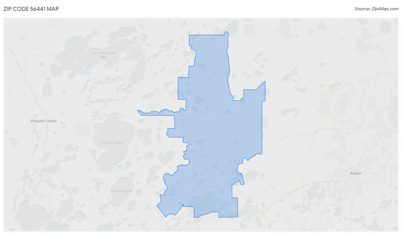 Zip Code 56441 Map