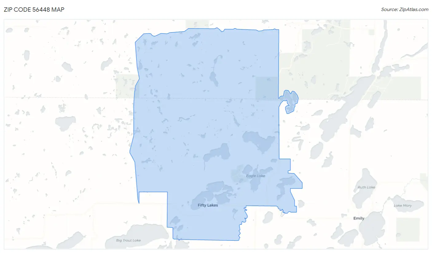 Zip Code 56448 Map