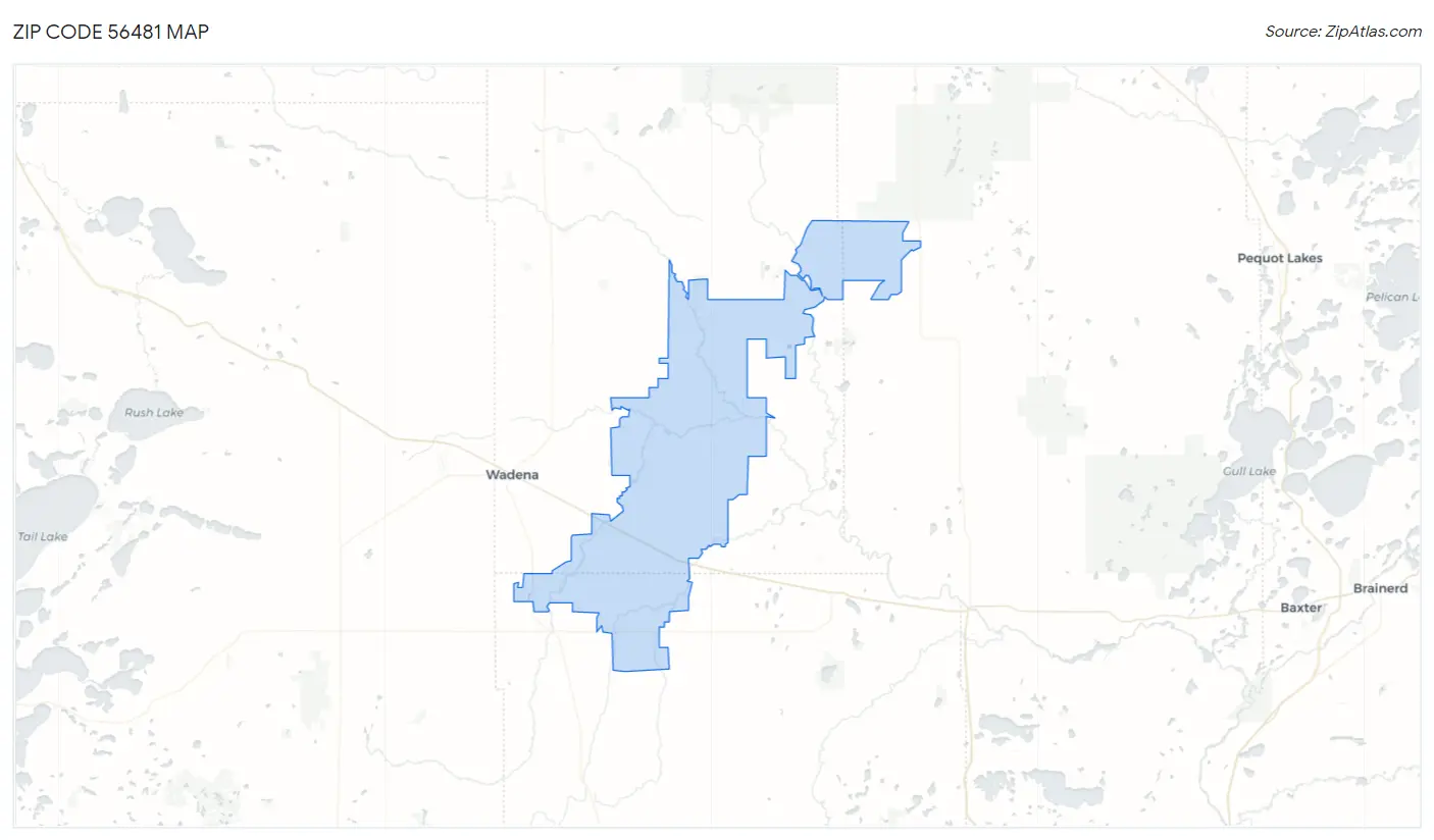 Zip Code 56481 Map