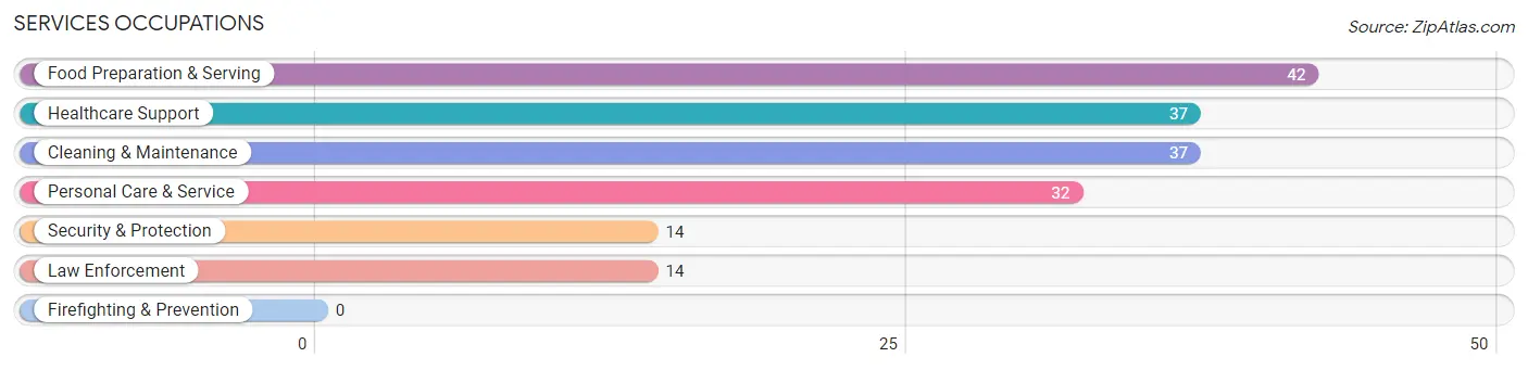 Services Occupations in Zip Code 56554