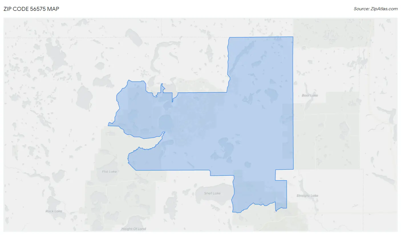 Zip Code 56575 Map