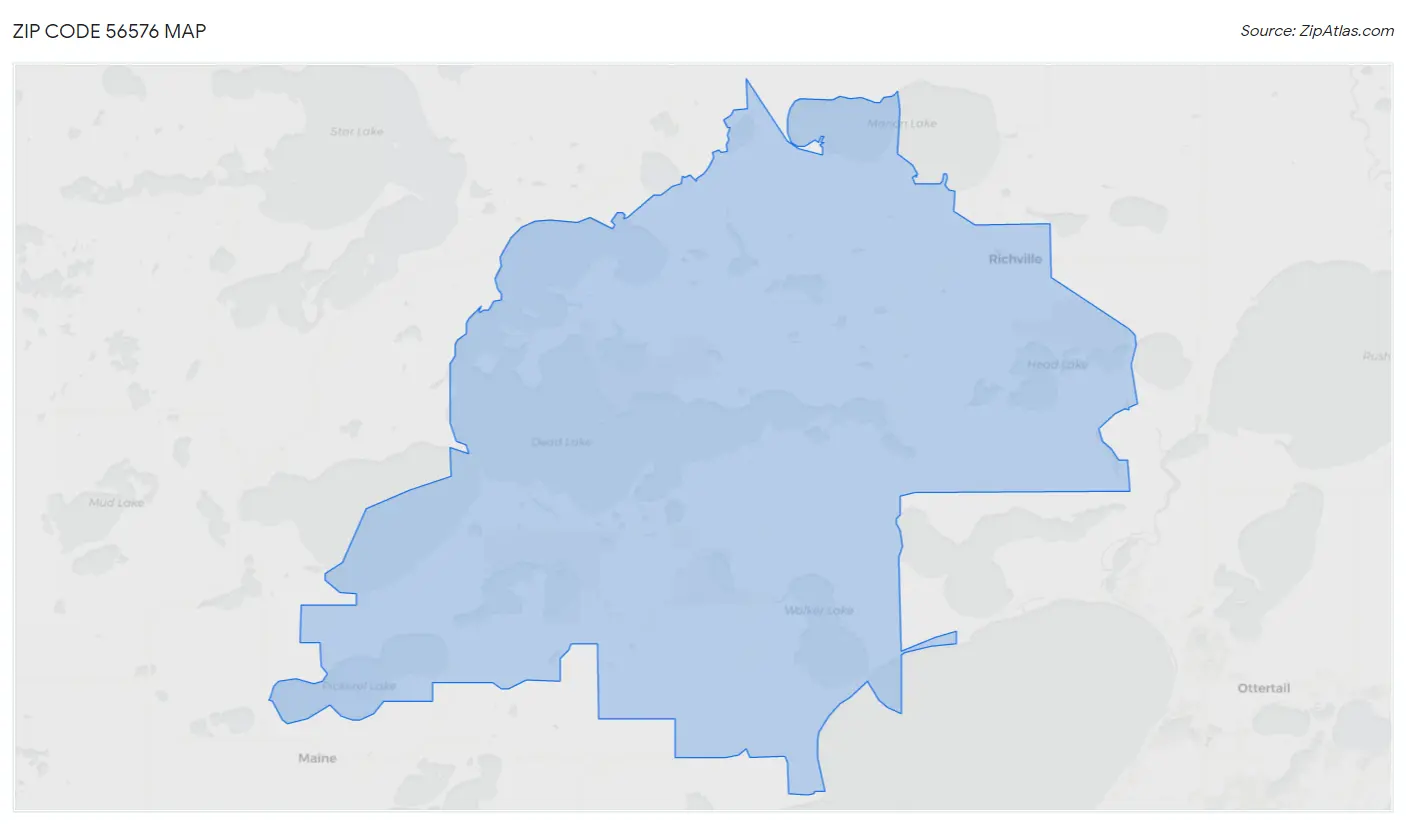 Zip Code 56576 Map