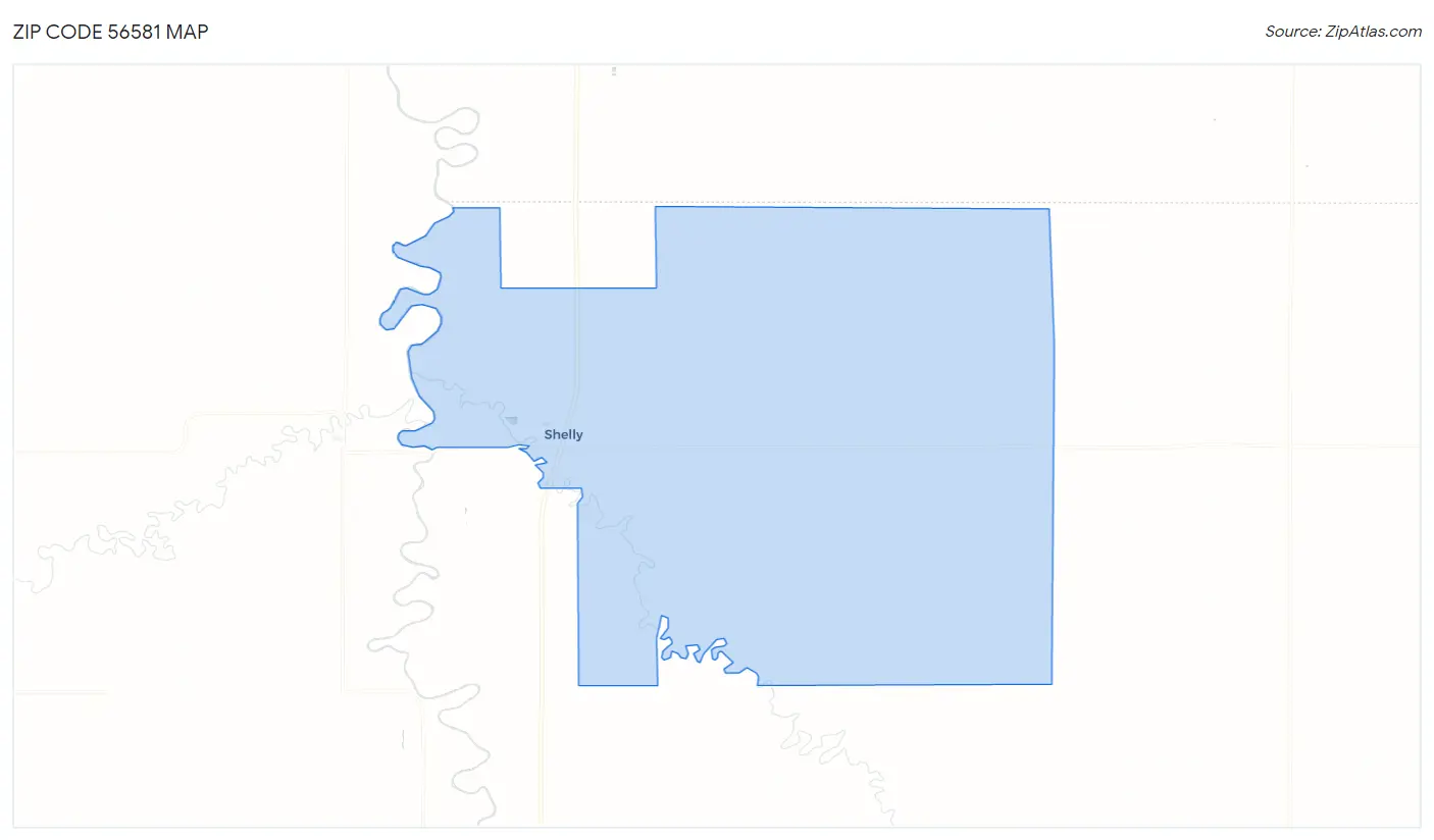 Zip Code 56581 Map