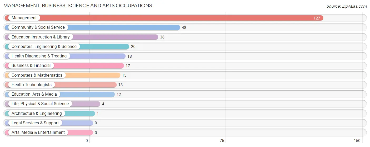 Management, Business, Science and Arts Occupations in Zip Code 56713