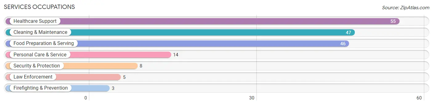 Services Occupations in Zip Code 56750