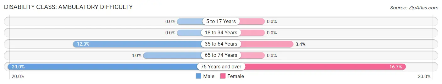 Disability in Zip Code 56756: <span>Ambulatory Difficulty</span>