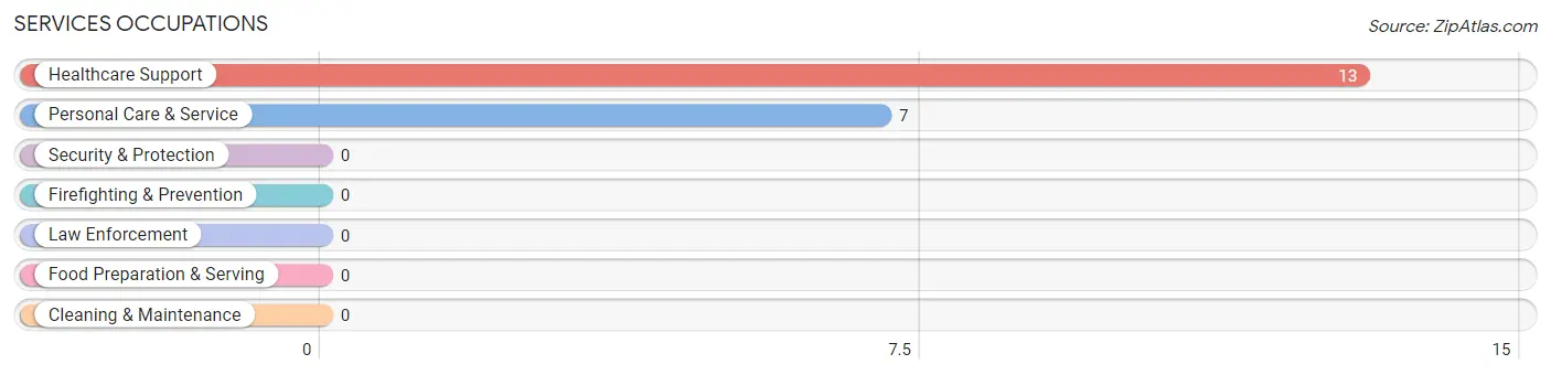 Services Occupations in Zip Code 57021