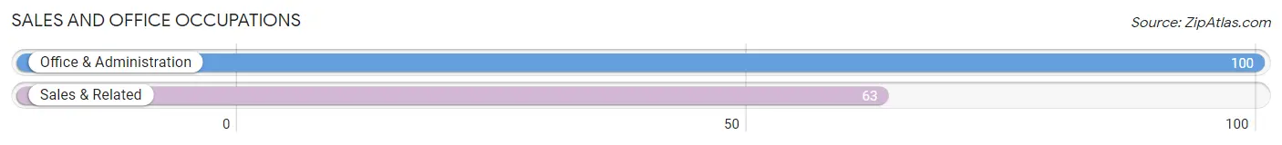 Sales and Office Occupations in Zip Code 57045