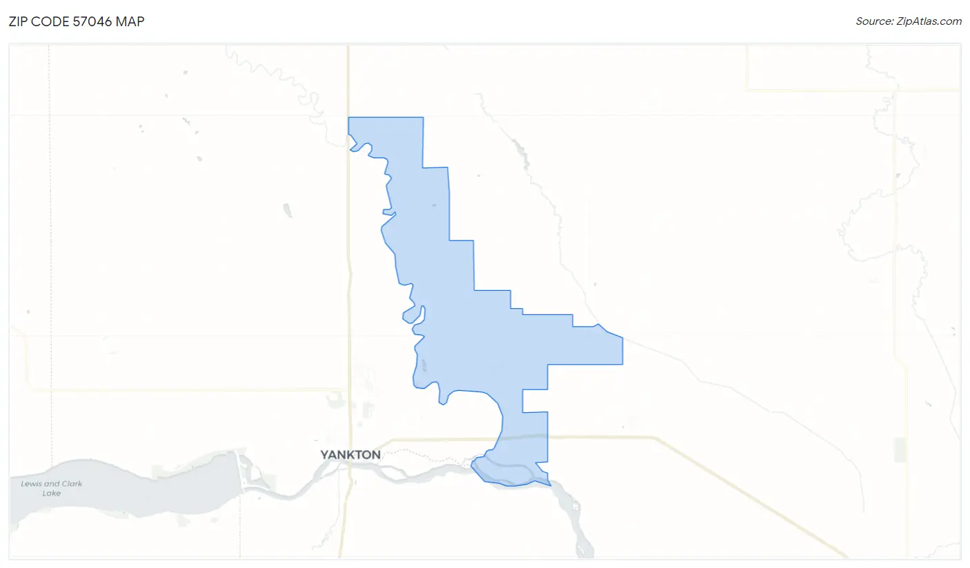 Zip Code 57046 Map