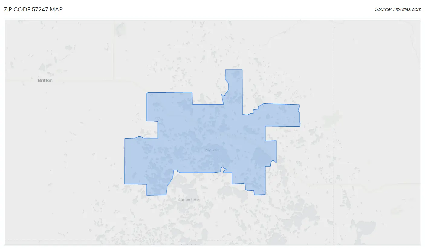 Zip Code 57247 Map