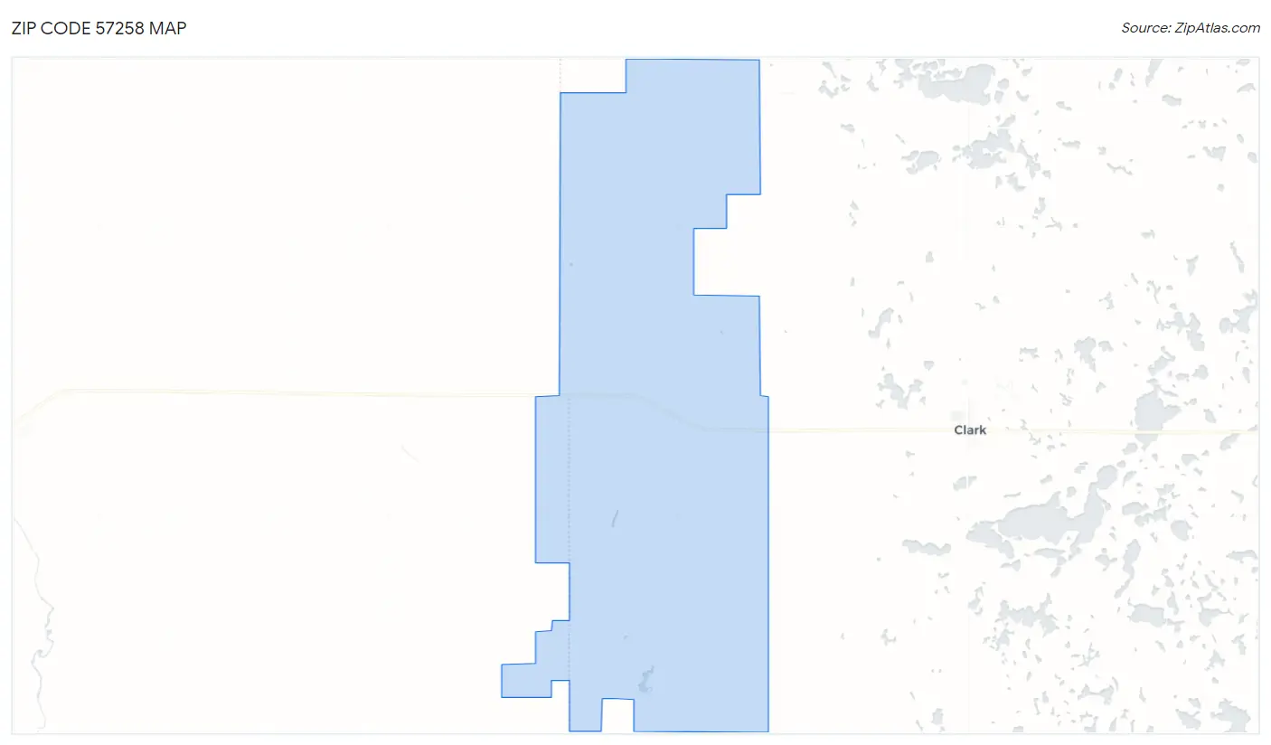 Zip Code 57258 Map