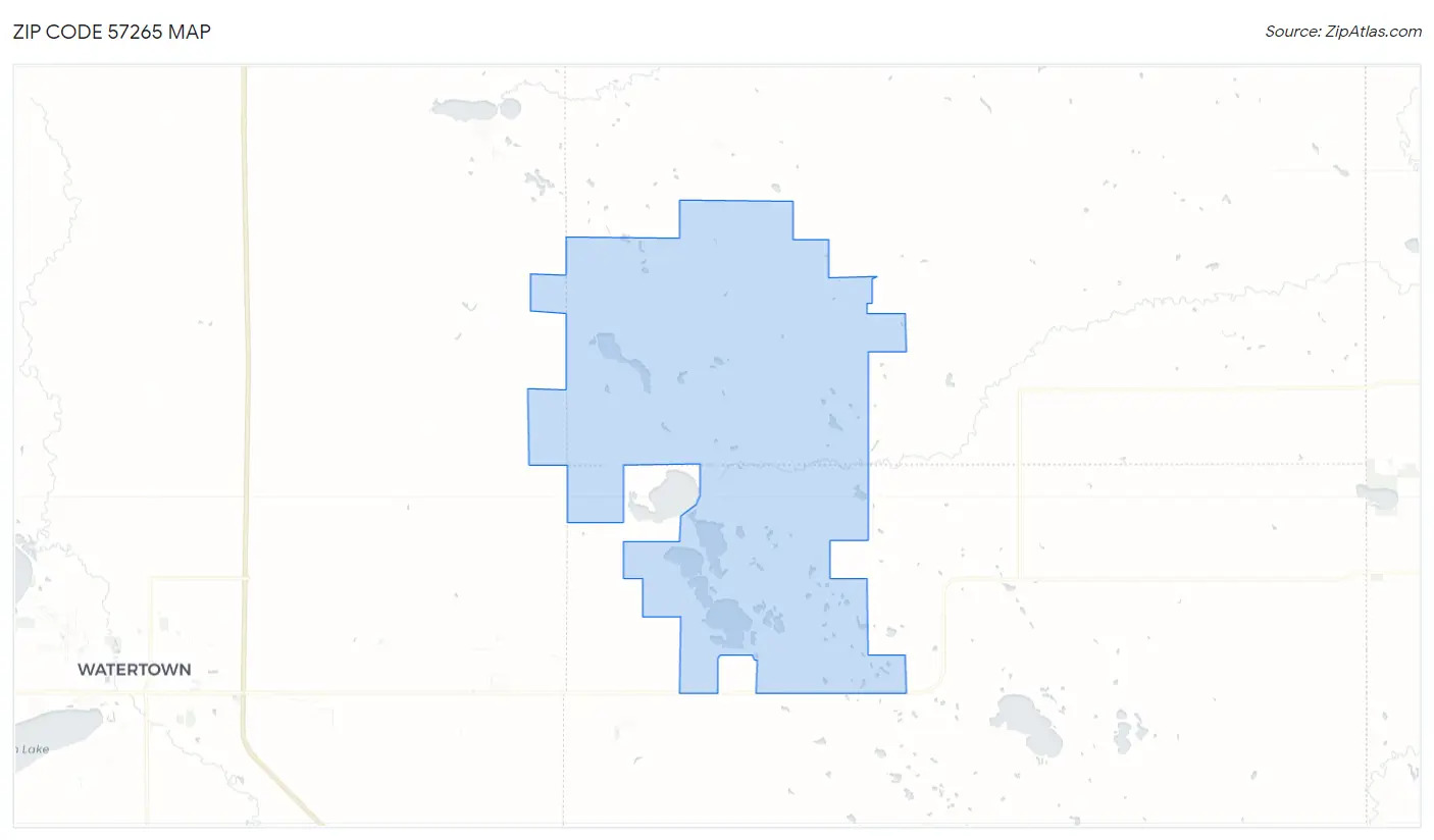 Zip Code 57265 Map