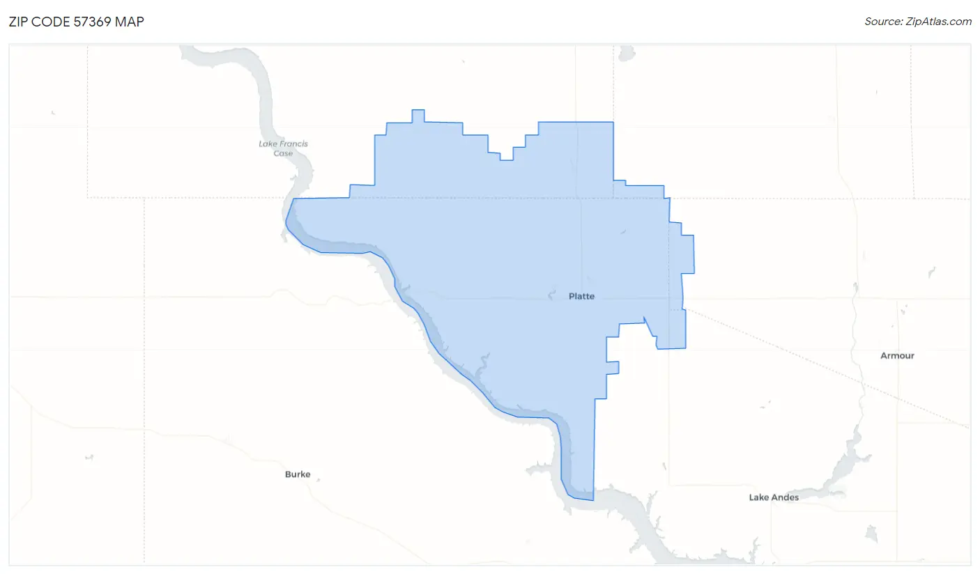 Zip Code 57369 Map