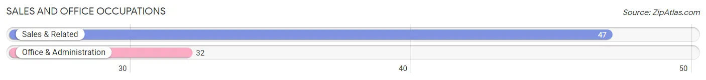 Sales and Office Occupations in Zip Code 57437