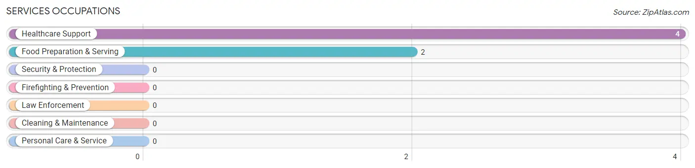 Services Occupations in Zip Code 57467