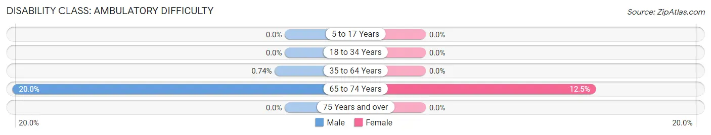 Disability in Zip Code 57479: <span>Ambulatory Difficulty</span>