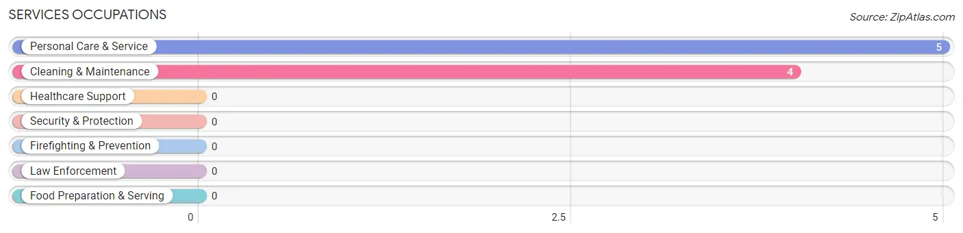 Services Occupations in Zip Code 57531