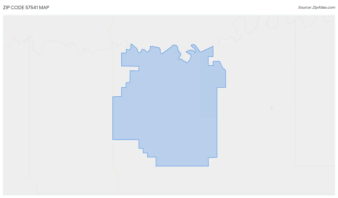 Zip Code 57541 Map