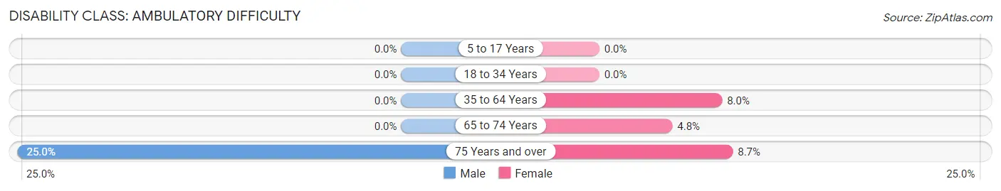 Disability in Zip Code 57569: <span>Ambulatory Difficulty</span>