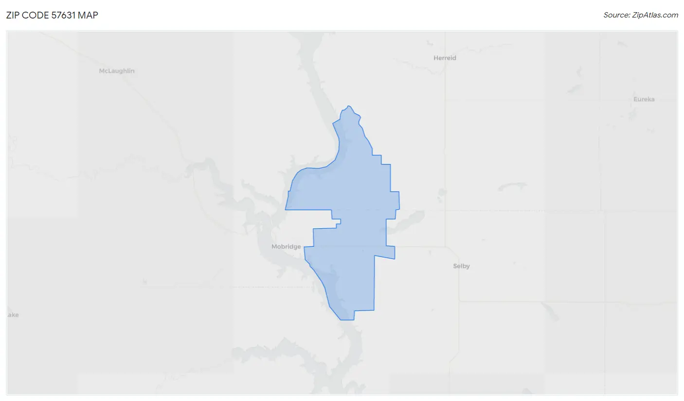 Zip Code 57631 Map