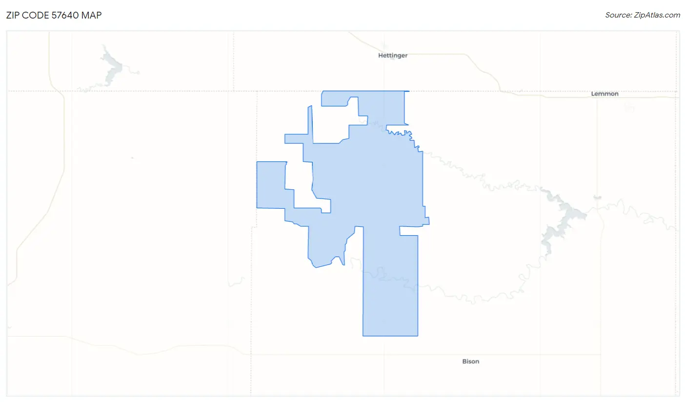 Zip Code 57640 Map