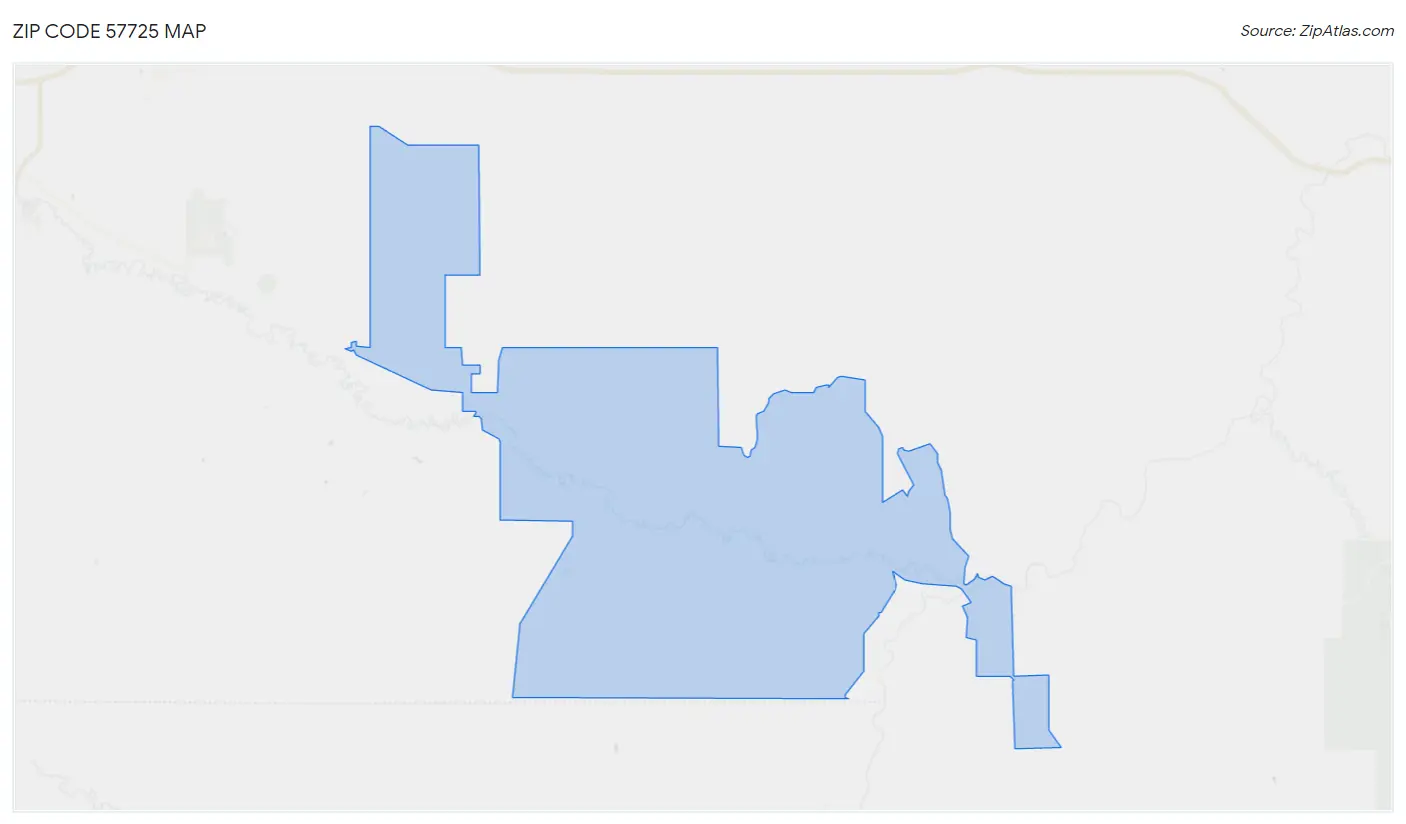 Zip Code 57725 Map