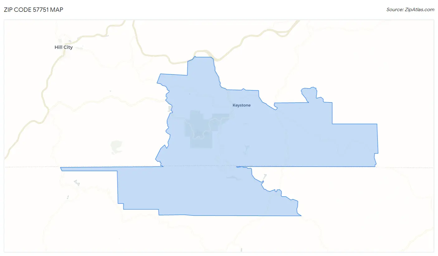 Zip Code 57751 Map