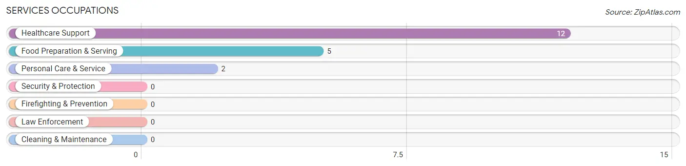 Services Occupations in Zip Code 58004