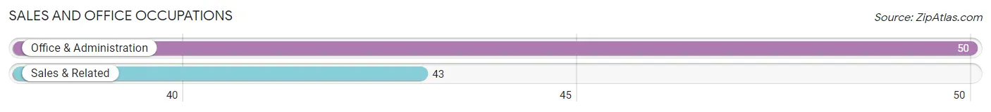 Sales and Office Occupations in Zip Code 58053