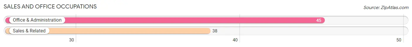 Sales and Office Occupations in Zip Code 58228