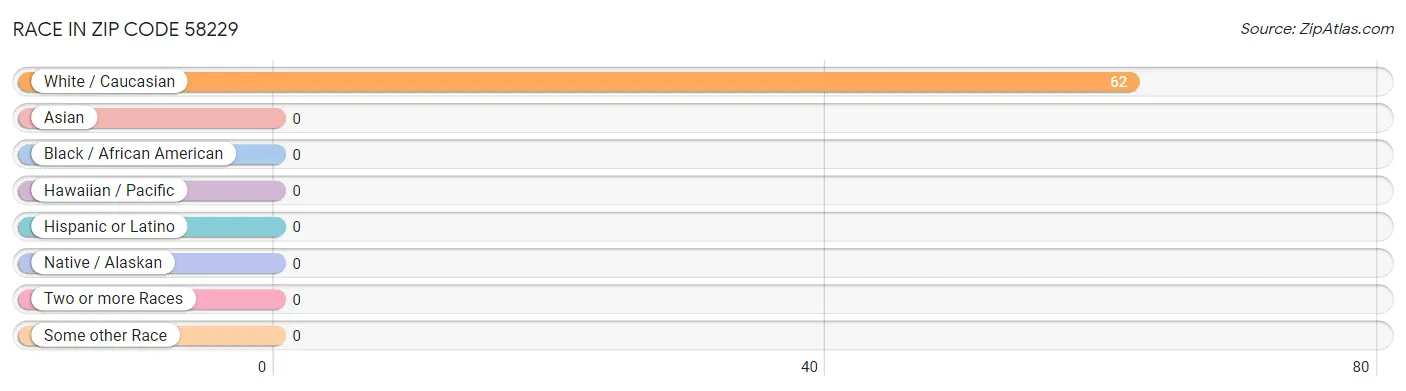 Race in Zip Code 58229