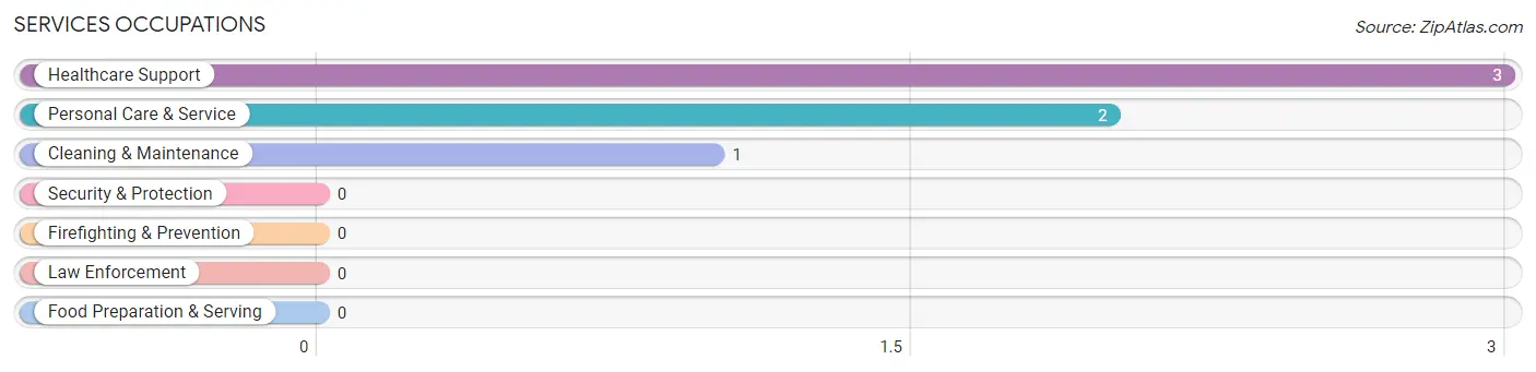 Services Occupations in Zip Code 58273