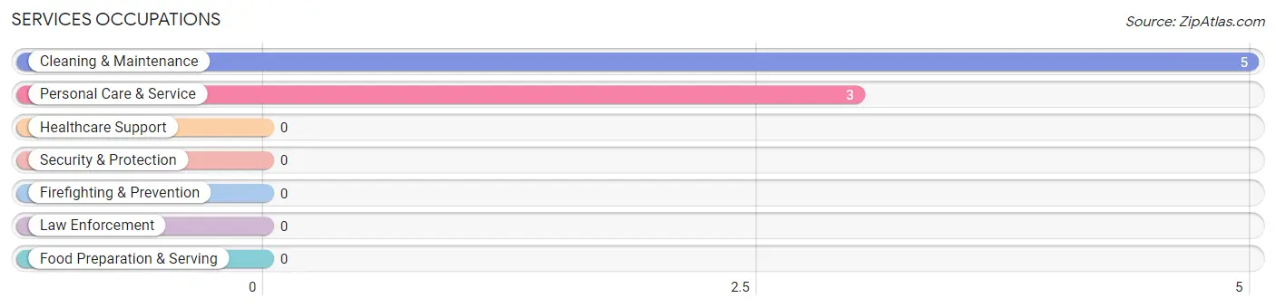 Services Occupations in Zip Code 58321