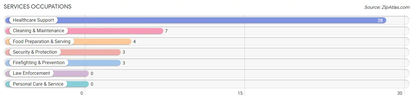 Services Occupations in Zip Code 58327