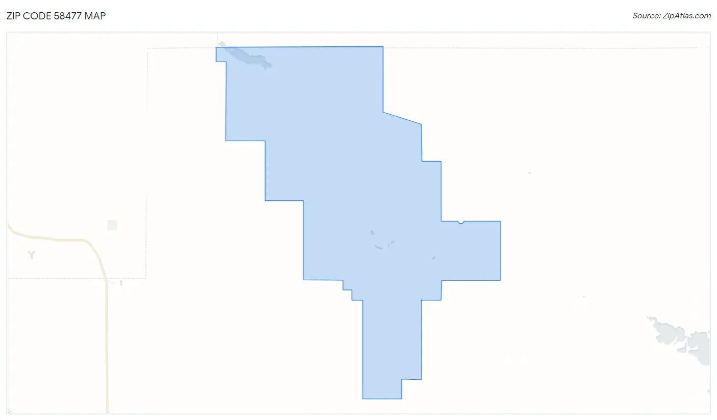 Zip Code 58477 Map