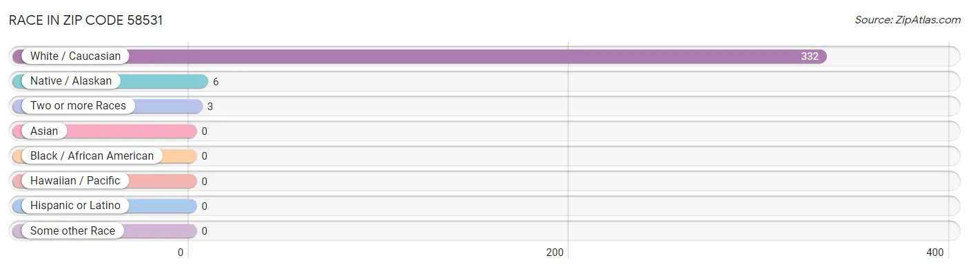 Race in Zip Code 58531