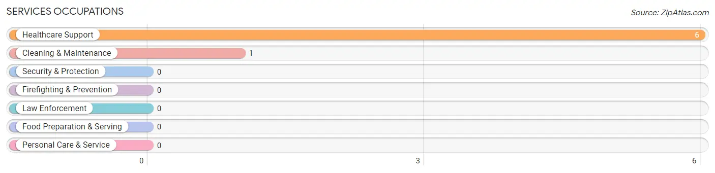 Services Occupations in Zip Code 58542