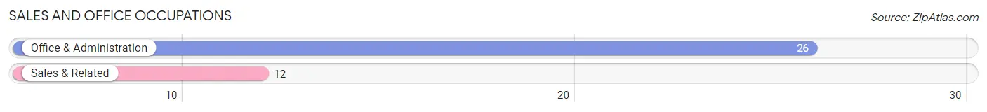 Sales and Office Occupations in Zip Code 58638