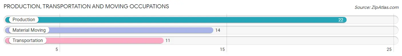 Production, Transportation and Moving Occupations in Zip Code 58704